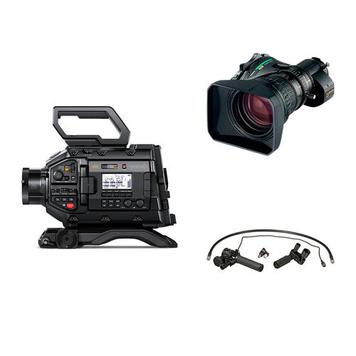 Blackmagic Design URSA Broadcast G2 with Fujinon XA20sX8.5BERM-K3 and MS-01 Semi Servo Rear Control Accessory Kit