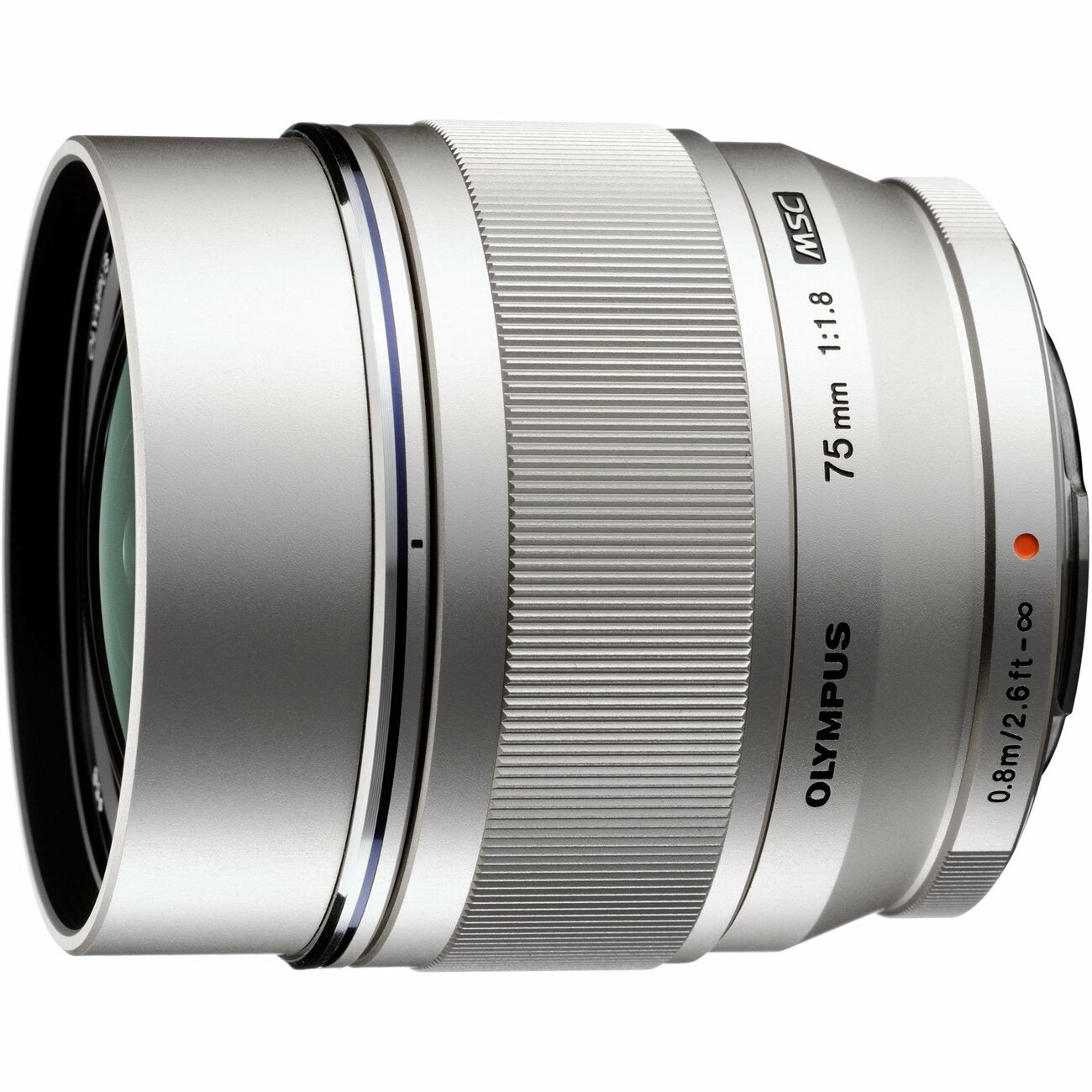 Olympus M.Zuiko Digital ED 75mm f/1.8 Lens (Silver)