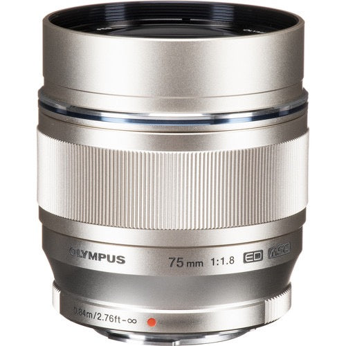 Olympus M.Zuiko Digital ED 75mm f/1.8 Lens (Silver)