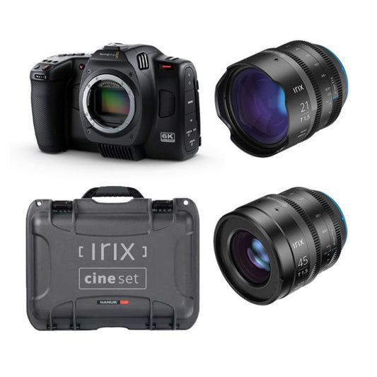 Blackmagic Design Cinema Camera 6K (L-Mount) & Irix 21mm, 45mm and Nanuk Case Kit