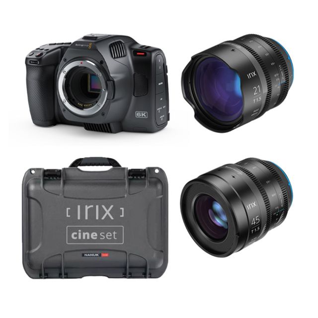 Blackmagic Design Pocket 6K G2 (EF Mount) & Irix 21mm, 45mm and Nanuk Case Kit