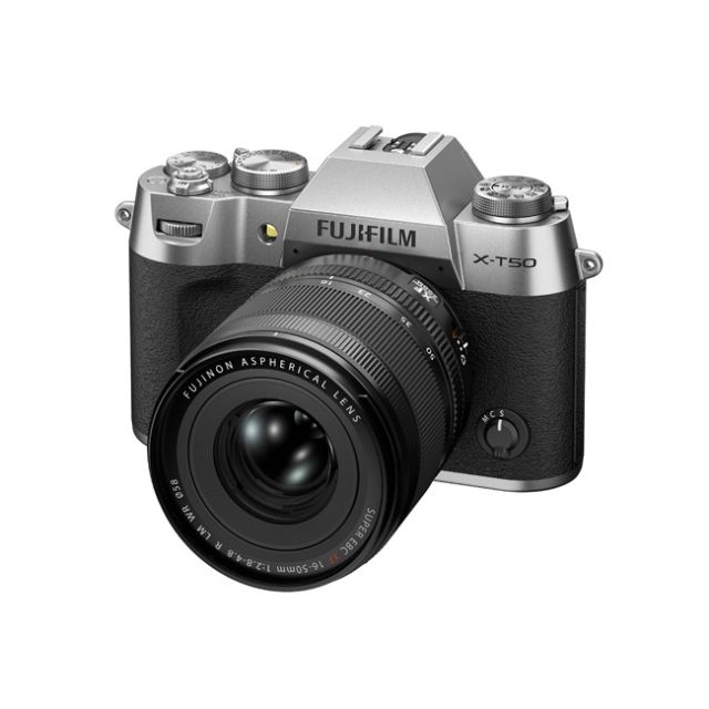 Fujifilm X-T50 Mirrorless Digital Camera (Silver) with XF16-50MMF2.8-4.8 R LM WR Lens Kit