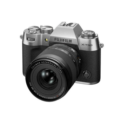 Fujifilm X-T50 Mirrorless Digital Camera (Silver) with XF16-50MMF2.8-4.8 R LM WR Lens Kit