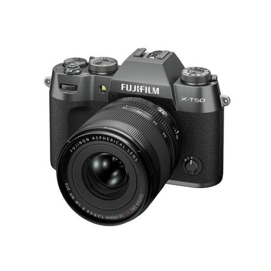 Fujifilm X-T50 Mirrorless Digital Camera (Charcoal Silver) with XF16-50MMF2.8-4.8 R LM WR Lens Kit