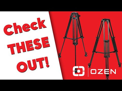 OZEN 6CF2HD 75mm AGILE 6 Mini E-Z LOAD Tripod System